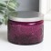 Bank for candles glass with a lid "Flower" violet, round 5x7x7 cm, mix