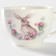 Tea couple Porcelain shares "Bunny", 2 items: a cup 250 ml, a saucer d = 15 cm, white color