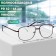 Ready glasses GA0663 (color: C1 metallic; diopter: + 3.5; tint: no)