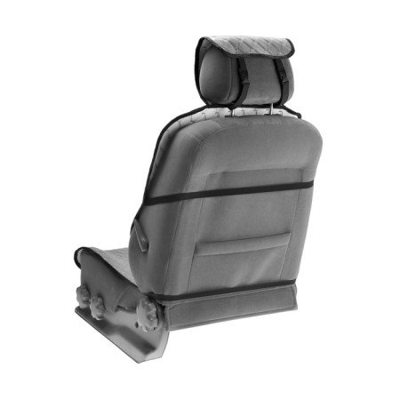 Nabbage on the front seat, velor, size 55 x 150 cm, gray-1