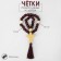 Wooden “Orthodox” parsing with a cross, brush, 33 beads, burgundy color