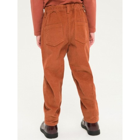 Pants for girls, height 116 cm, brown color-1