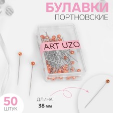 Portnovskiy pins, 38 mm, 50 pcs, bronze color