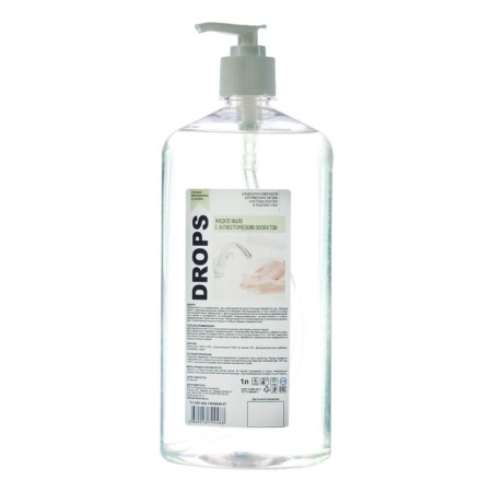 Liquid soap with an antiseptic effect of IPC Drops 1 L, dispenser-2