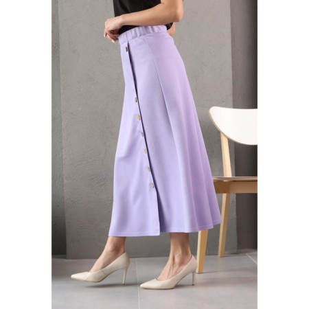 Female suit, size 54, lilac color-5
