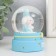 Souvenir Polystone Water Ball Light "Bunny on the crescent" mix 6x6x8.5 cm