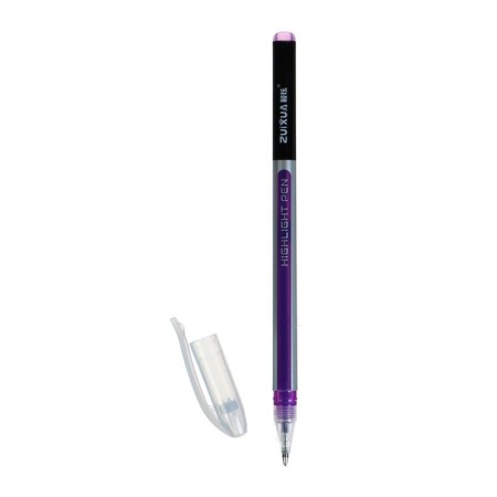 A set of gel pens 6 colors, a strip silver body, in a blister on a button-1
