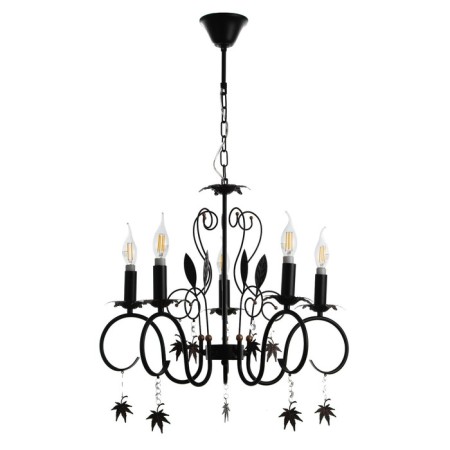 Batrice Causenge 5XE14 40W black and gold 56.5x56.5x48.5-105 cm Bayerlux