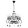 Batrice Causenge 5XE14 40W black and gold 56.5x56.5x48.5-105 cm Bayerlux