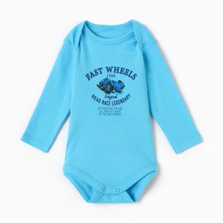 Body baby, blue color, height 80 (9-12 months)