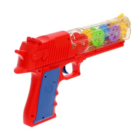 Pistol with gears Spay, Smoke, Light, Sound, on batteries-2
