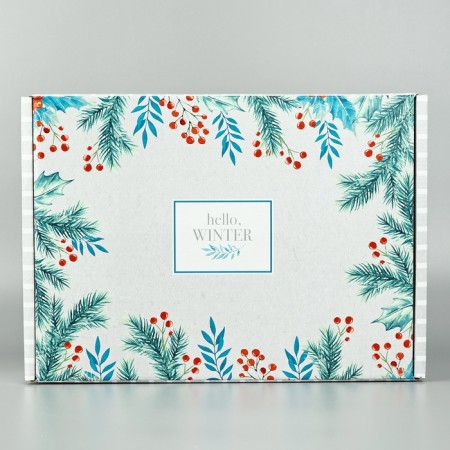 Hello, Winter folding box, 30.7 x 22 x 9.5 cm, New Year-1