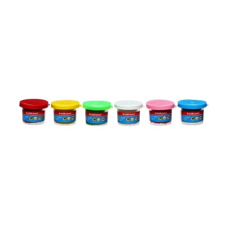 Modeling dough 6 colors, 210g, artberry with aloe vera, premium quality, bright colors-4
