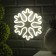 Neon sign "Snowflake" 30 cm, AAX3 batteries (not in the kit), USB, glow white glow