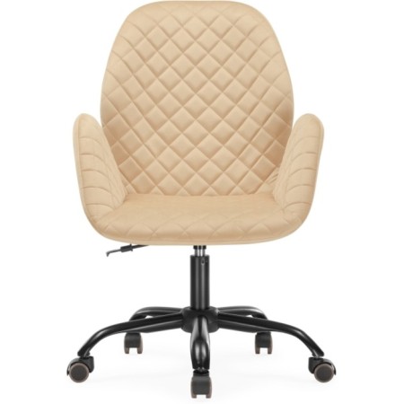 Computer chair Nero Metal/velor, black/beige 63x65x92 cm-1
