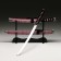 Suv. Product Katana 2V1 on a stand, scabbard to leatherette, snake Bordeaux 47/71cm