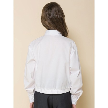 Blouse for girls, height 122 cm, white color-3