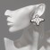 Acryl Earrings "Ghosts" frightening, black and white color in silver
