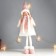 Interior doll "Girl with braids, in cap, white-pink outfit" 63x20x13 cm