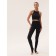 Female top in a rub on thin straps Mirey Top Crop, size 44-46, black color