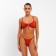 Separate Minaku swimsuit, red -haired size 48