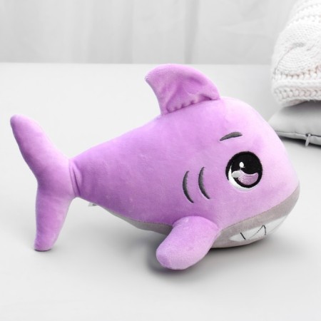 Soft toy "Shark", purple color-4
