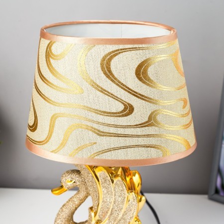 Table lamp "Swan" E14 40W gray-gold 15x19x32 cm Risalux-3