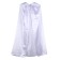 Carnival cloak, satin, white color, length 100 cm