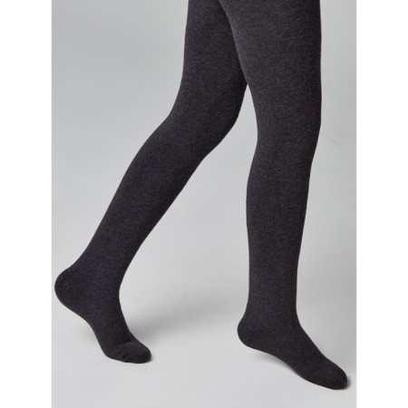 Children's tights with drawings CONTE KIDS Sof-Tiki, height 150-152 cm, dark gray color