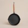 Cast -iron pan on a wooden stand Sl Home, D = 20, H = 4 cm, Black Color