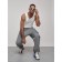 Sports male pants, size 48, gray color