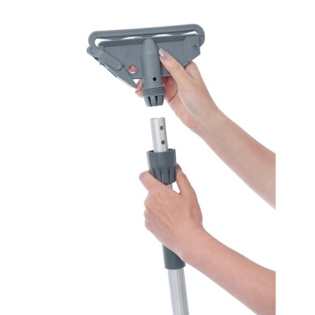 The handle of aluminum telescopic clicking, 100-180 cm-2