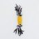 Cable toy with "Lollice", up to 105 g, up to 25 cm, black and yellow series