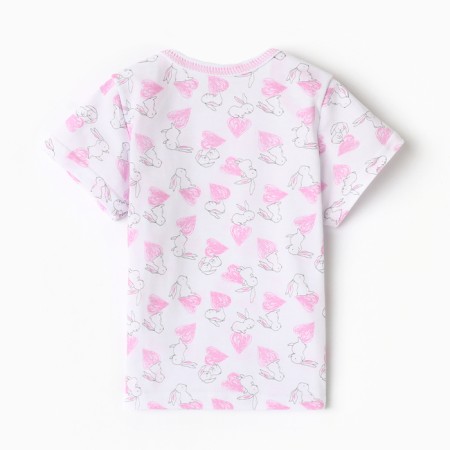 Children's T -shirt, white color/bunnies, height 74-3