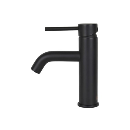 Bronze de Luxe Scandi 1451B shell mixer, single -leaf, pour 116 mm, black-1