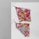 Earrings hanging "rhombus" chain mail, flowers bouquet, colored, 9 cm