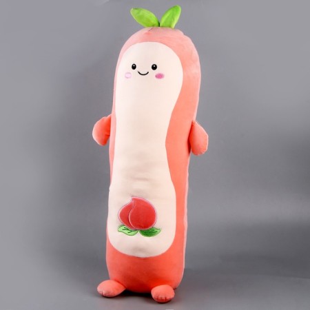 Soft toy-podushka "peach", 65 cm, pink color-4