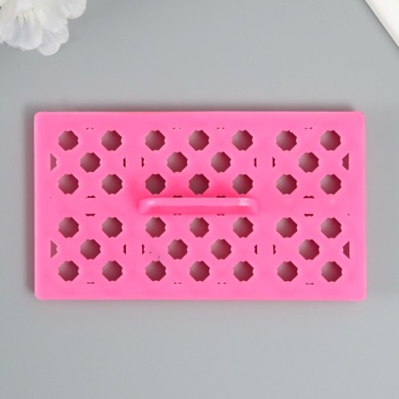 Plastic stamp "Rhombus with a square" 12.8x7.5 cm-3