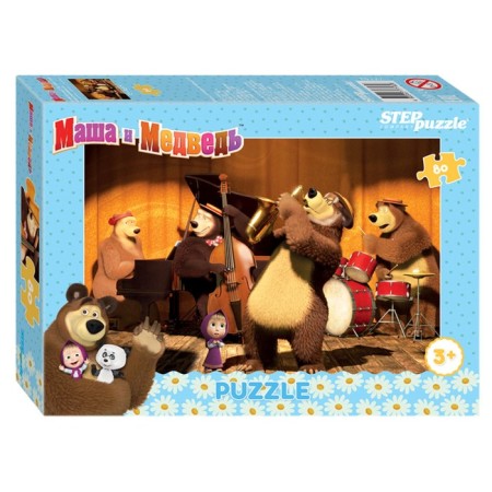 Puzzle "Masha and the Bear - 2", 80 elements, mix-7