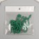 Decor "Green Snake" Foam Glitter, 7 cm (set 6 pcs)