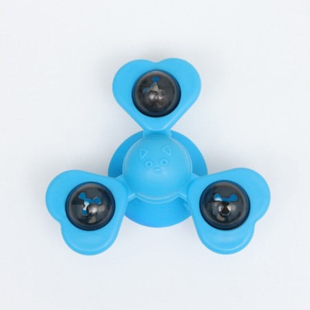 Toy-wound on a suction cup for cats "Clover", with cat mint and backlight, 3 compartments-4