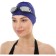Bradex swimming cap, silicone, dark blue