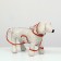 Dog raincoat, size M (DS 26, OG 38-41, Osh 40 cm), red