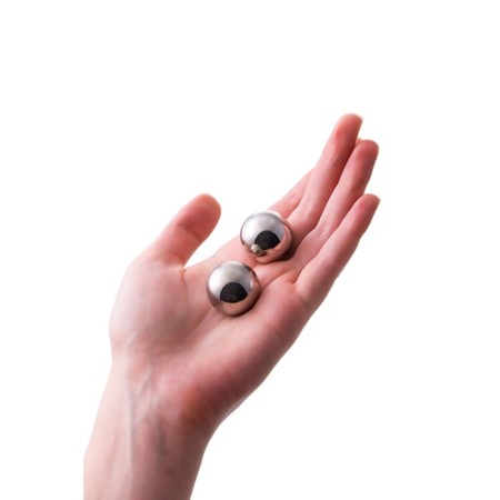 Vaginal balls Metal by toyfa, silver color, d = 2.5 cm-4