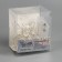 Girlyanda "Mishura" 2 m Rosa with nozzles "petals", IP20, silver thread, 100 LED, glow warm white, AAH3