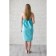 Pareo female, turquoise color, waffle sheet