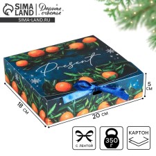 Складная коробка подарочная «Сказки», 20 х 18 х 5 см, Новый год