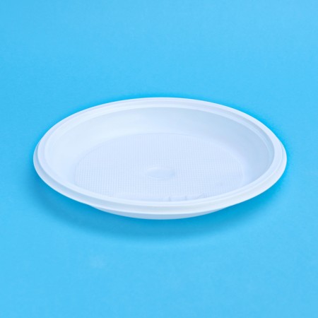 Disposable plate "white" 16.7 cm