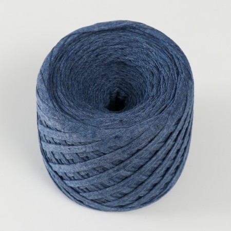 Knitted yarn "Ribbon" 85m/170 ± 5 g (jeans)-1