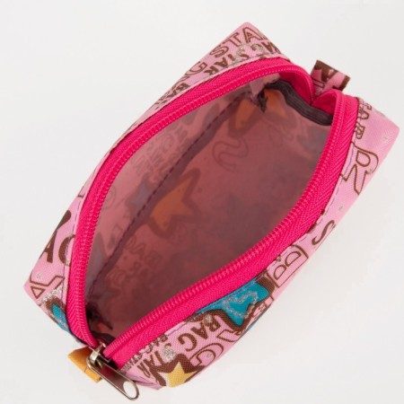 Lightning cosmetic bag, pink color-2
